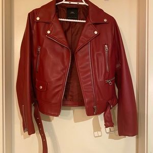 Faux leather jacket